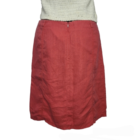 Atelier Gardeur pink linen skirt size 10 - Picture 5 of 13